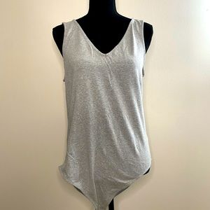 Gap sleeveless gray cotton bodysuit. Sz:XL